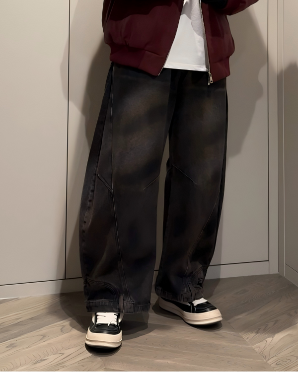 BRYNOR Classic Vintage Washed Baggy Jeans product photo