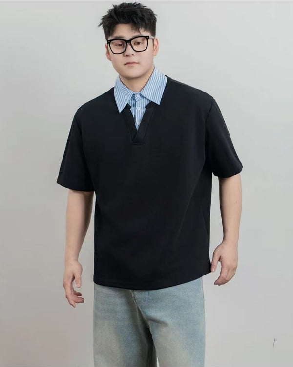 BRYNOR Contrast Collar Polo T-Shirt product photo
