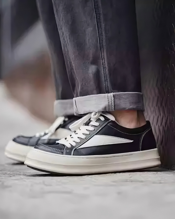 BRYNOR Black and White Minimalist Shoes footwear product photo