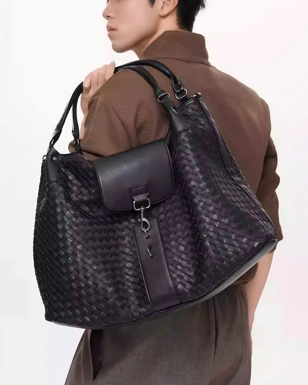 BRYNOR Woven Pattern Large Hobo Shoulder Bag product photo