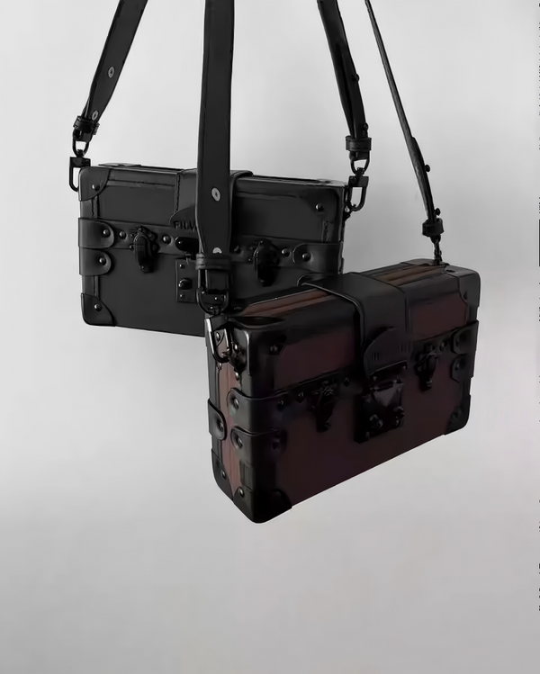 BRYNOR Gothic Boxy Black Crossbody and Shoulder Bag product photo