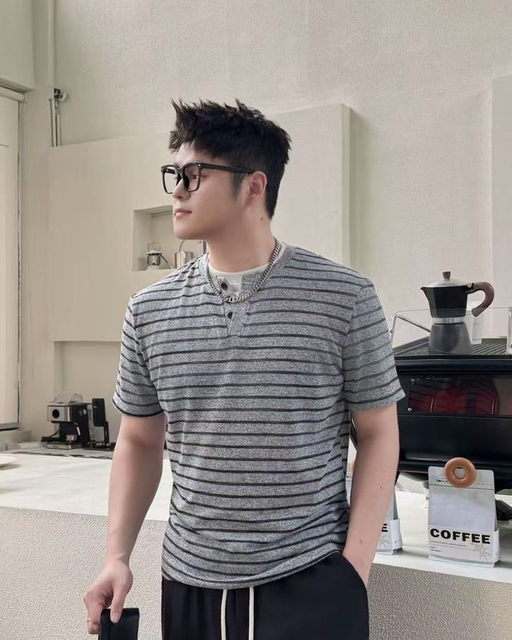 Side view of Relaxed Short Sleeve Set