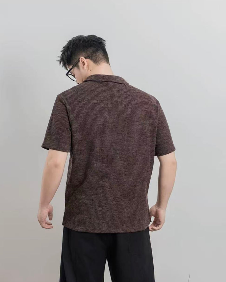 Back view of Relaxed Button-Up Shirt