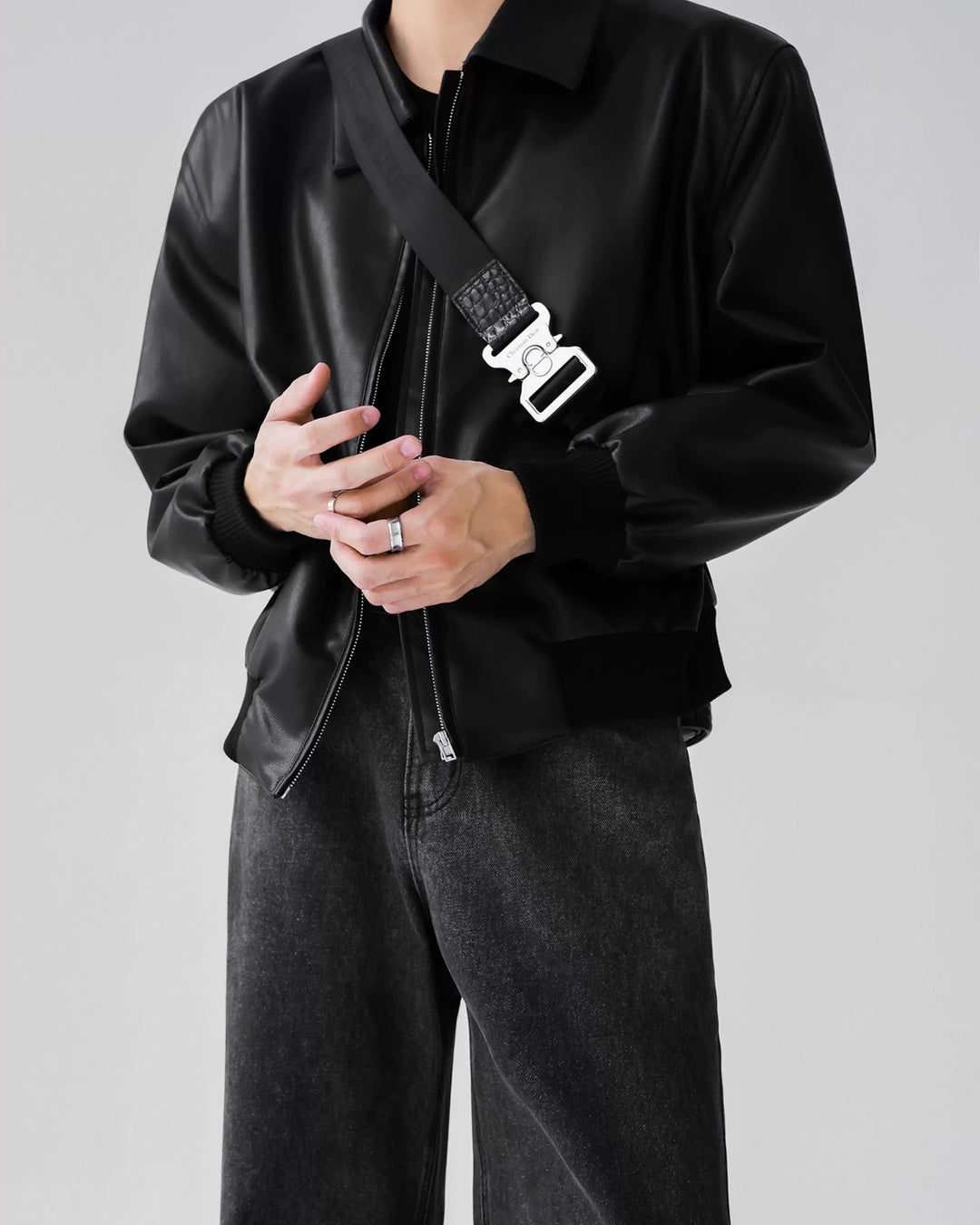 Additional product image of Minimalist Leather Jacket