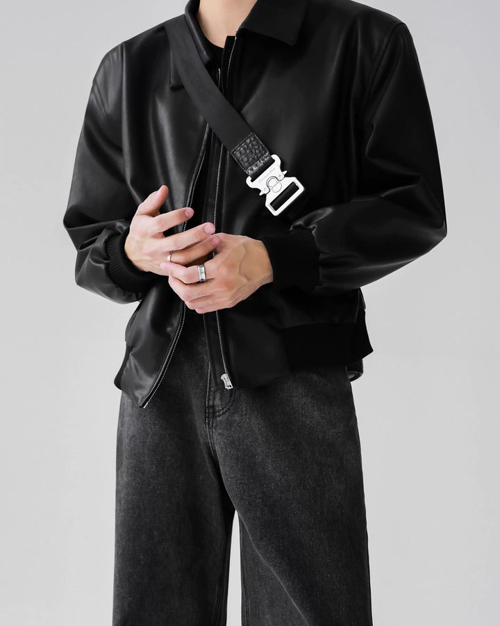 Additional product image of Minimalist Leather Jacket