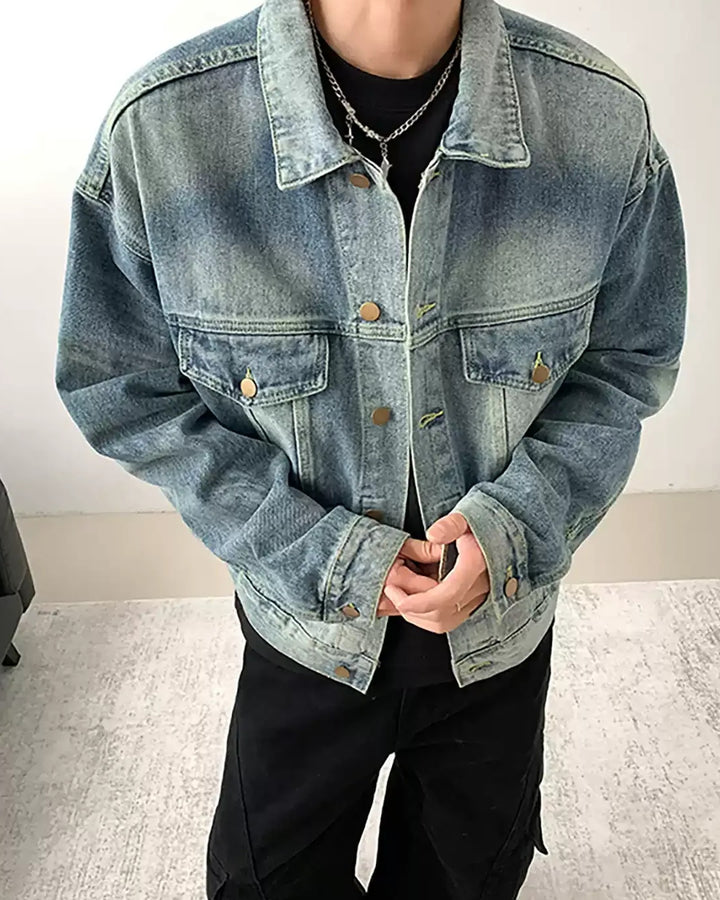 BRYNOR Vintage Washed Denim Jacket product photo