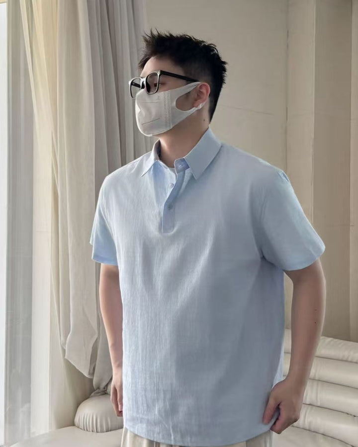 Side view of Relaxed Short Sleeve Shirt