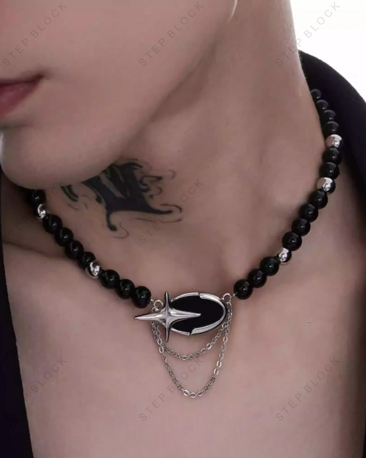 STEP BLOCK AC043 Gothic Beaded &amp; Star Men&