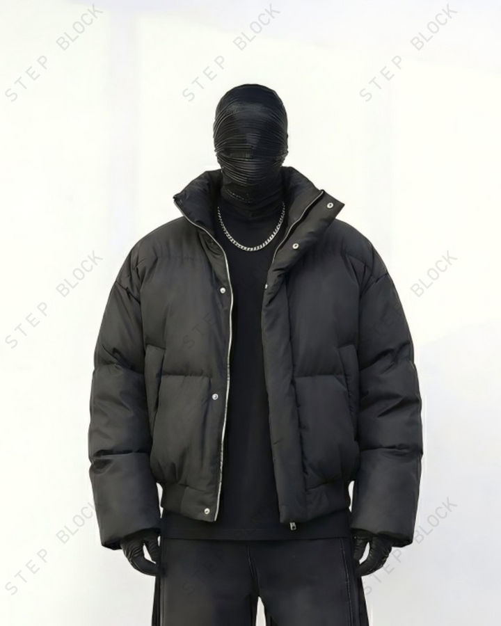 STEP BLOCK ST030 Oversized Stand Collar Puffer Jacket