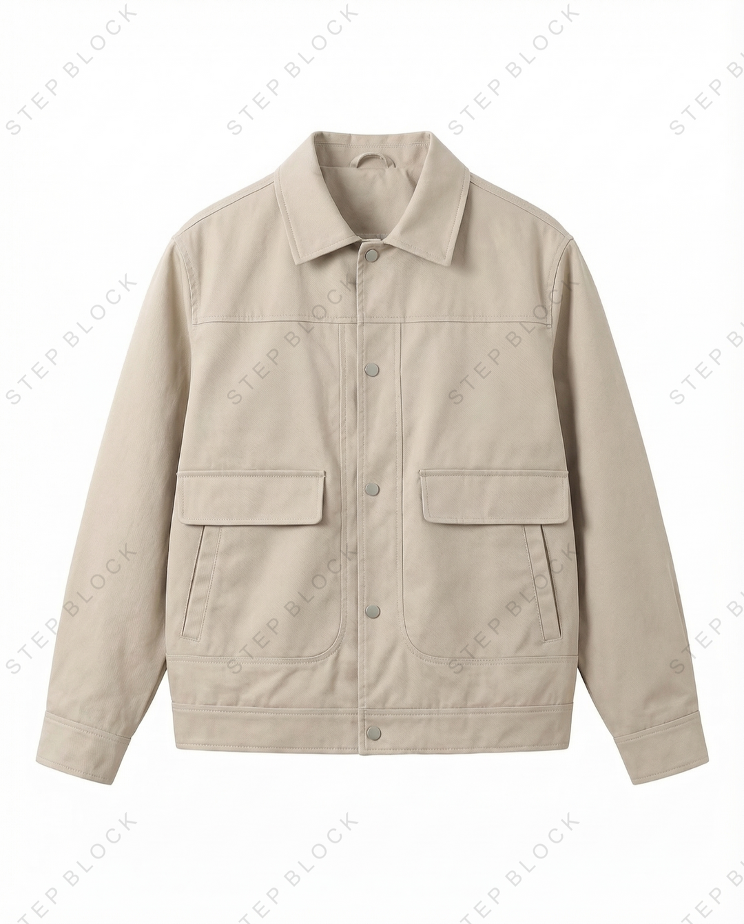 STEP BLOCK ST017 Workwear Utility Pocket Collared Jacket