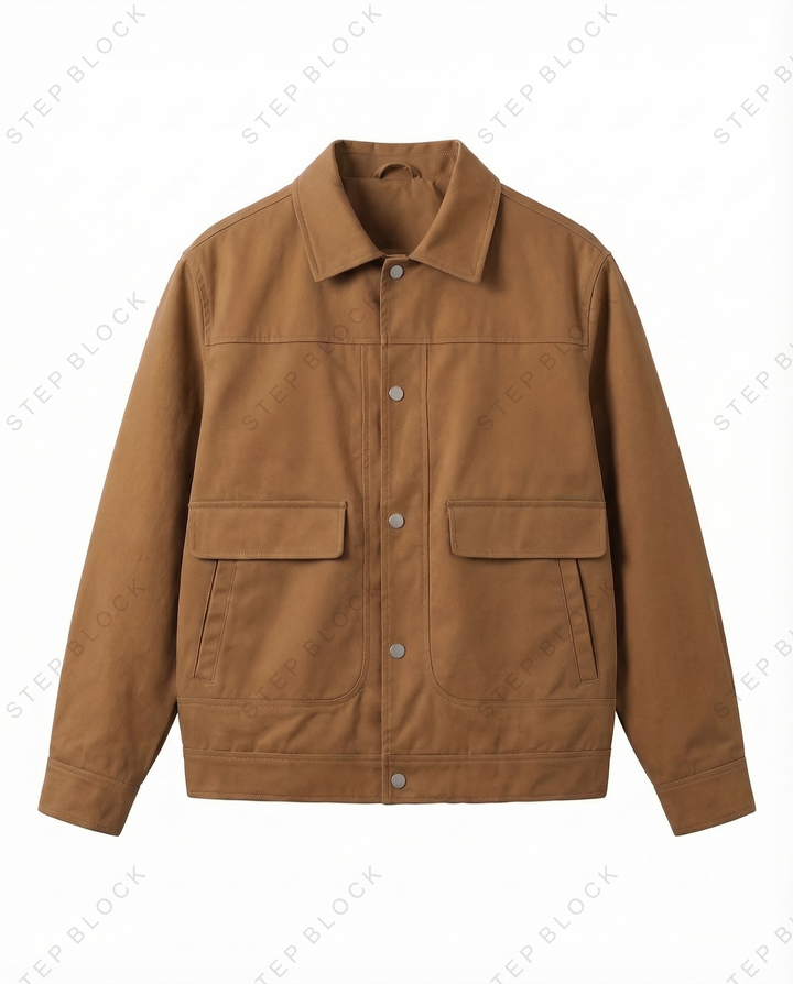 STEP BLOCK ST017 Workwear Utility Pocket Collared Jacket