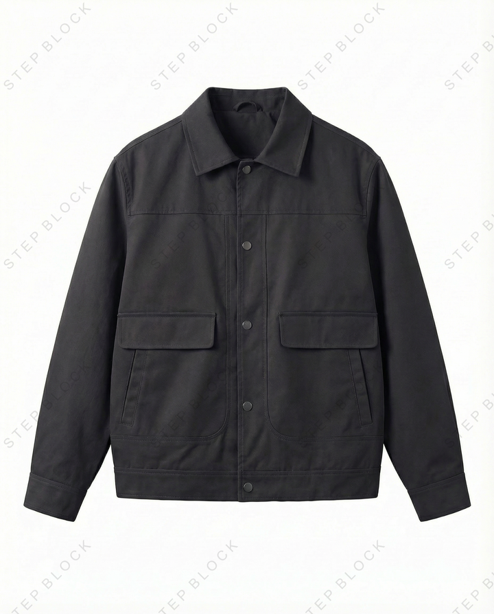 STEP BLOCK ST017 Workwear Utility Pocket Collared Jacket