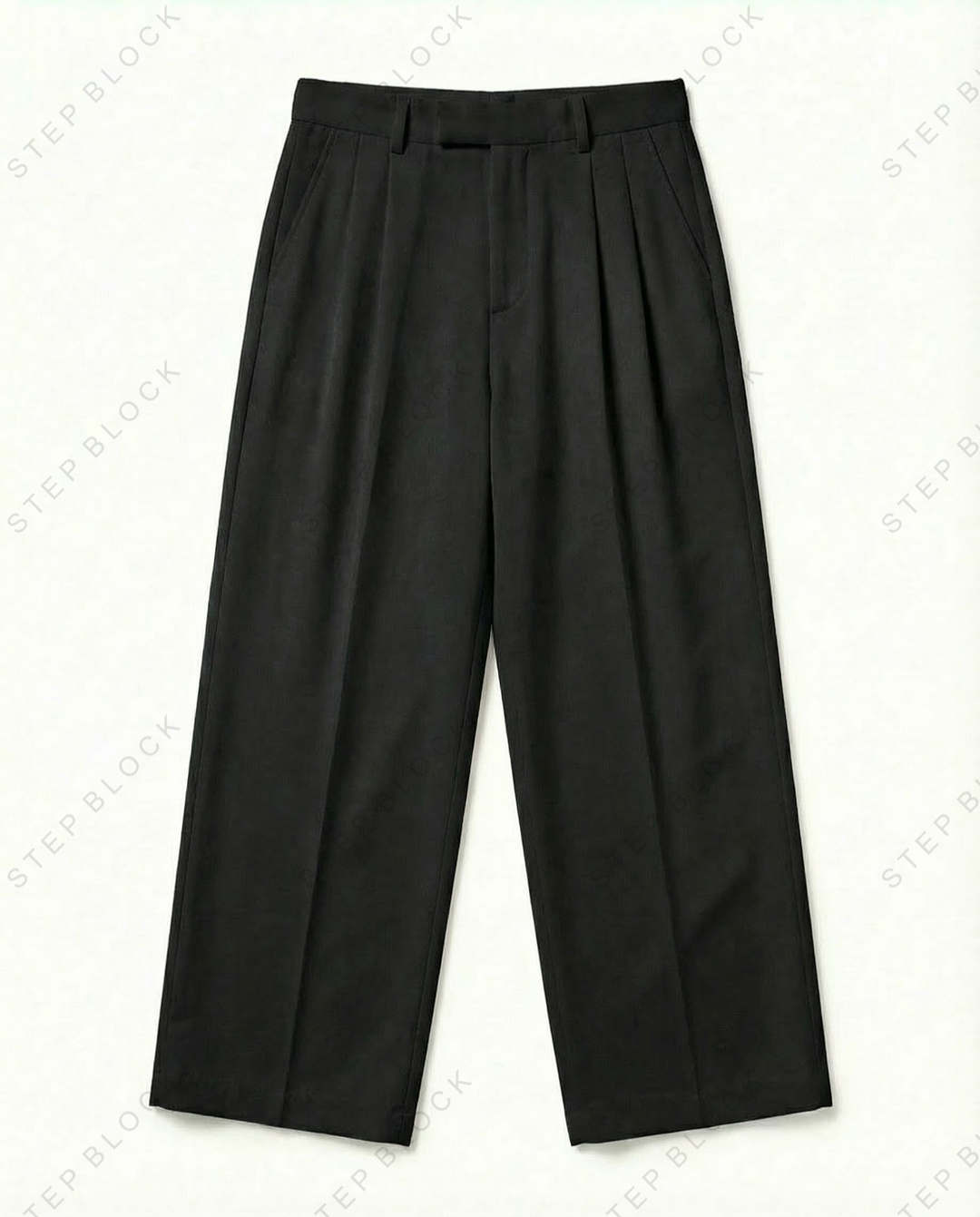 STEP BLOCK MT024 Minimalist Wide-Leg Casual Pants
