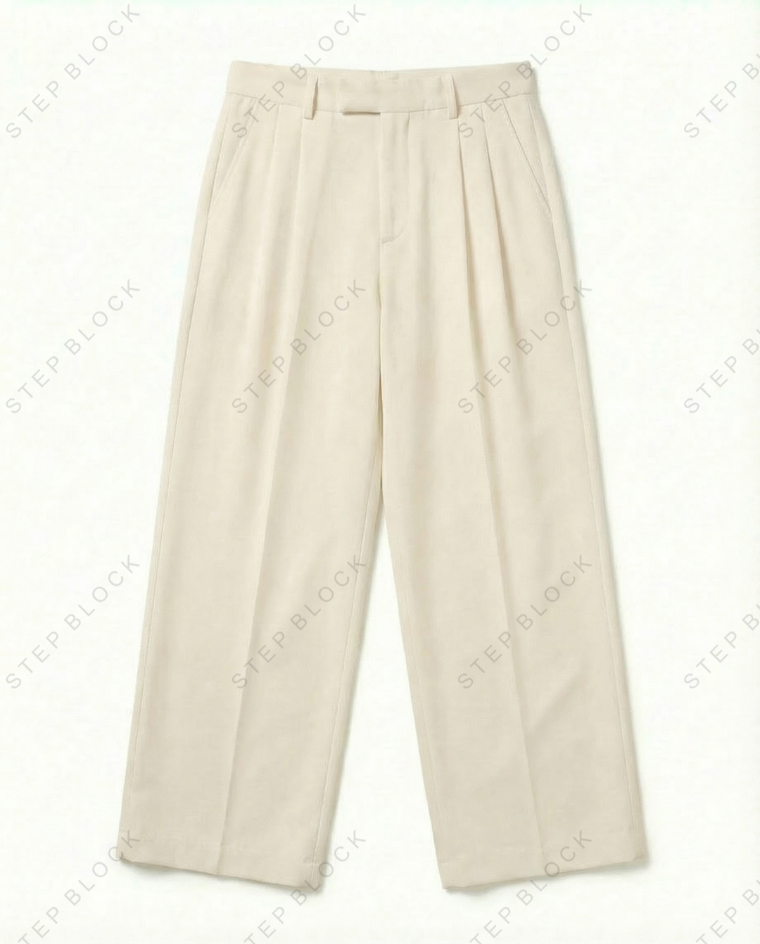 STEP BLOCK MT024 Minimalist Wide-Leg Casual Pants