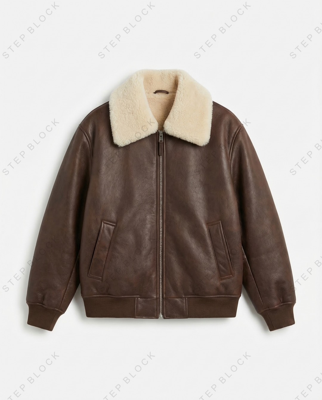 STEP BLOCK ST1003 warm winter leather jacket for men&