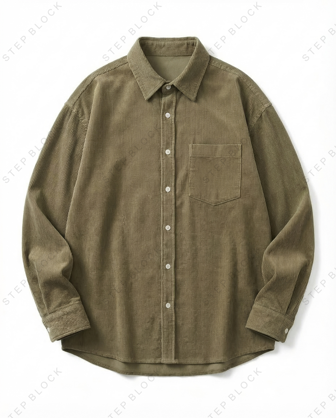 STEP BLOCK ST1008 Minimalist Overshirt Jacket