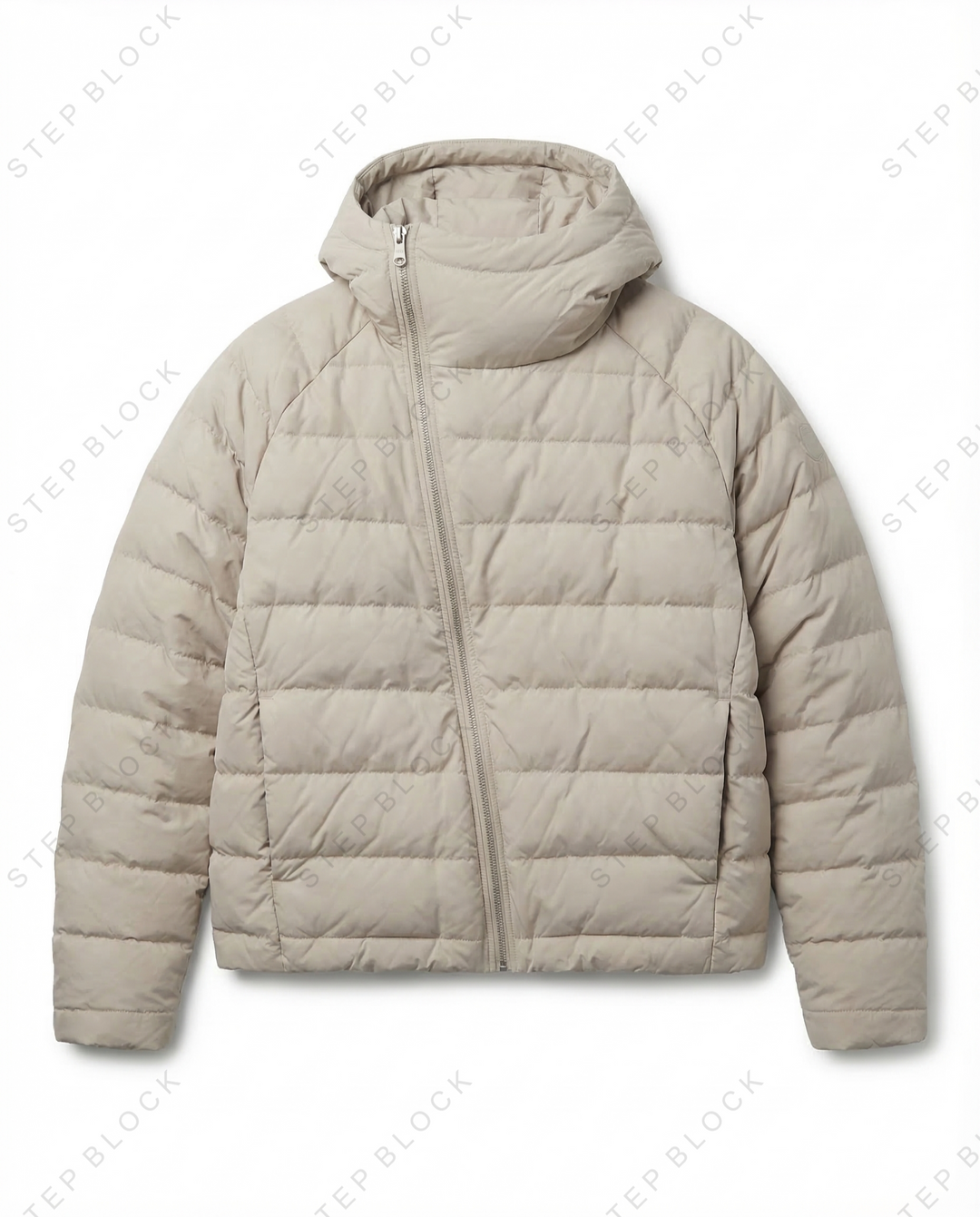 STEP BLOCK ST1012 Lightweight Hooded Puffer Jacket