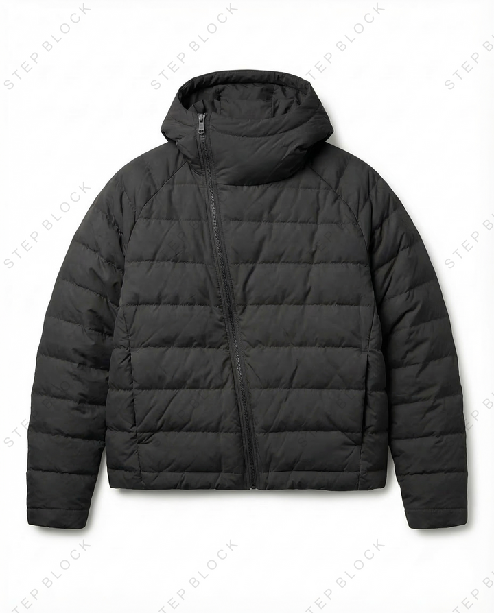 STEP BLOCK ST1012 Lightweight Hooded Puffer Jacket