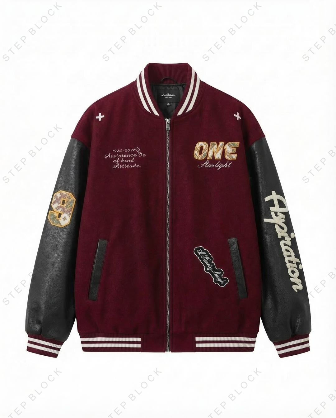STEP BLOCK ST1021 Varsity Letterman Jacket