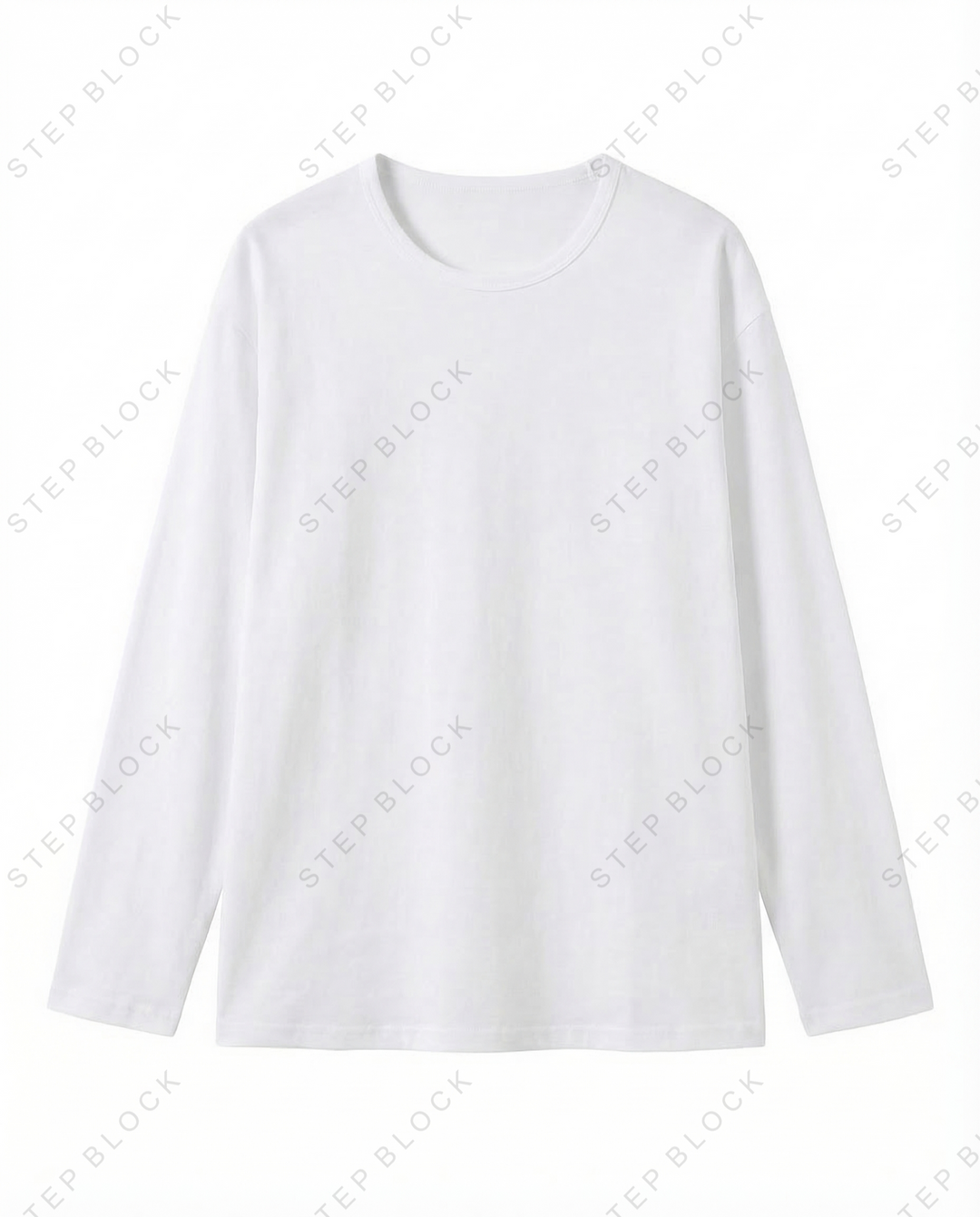 STEP BLOCK MT528 Raw Edge V-Neck Long-Sleeve Base Layer
