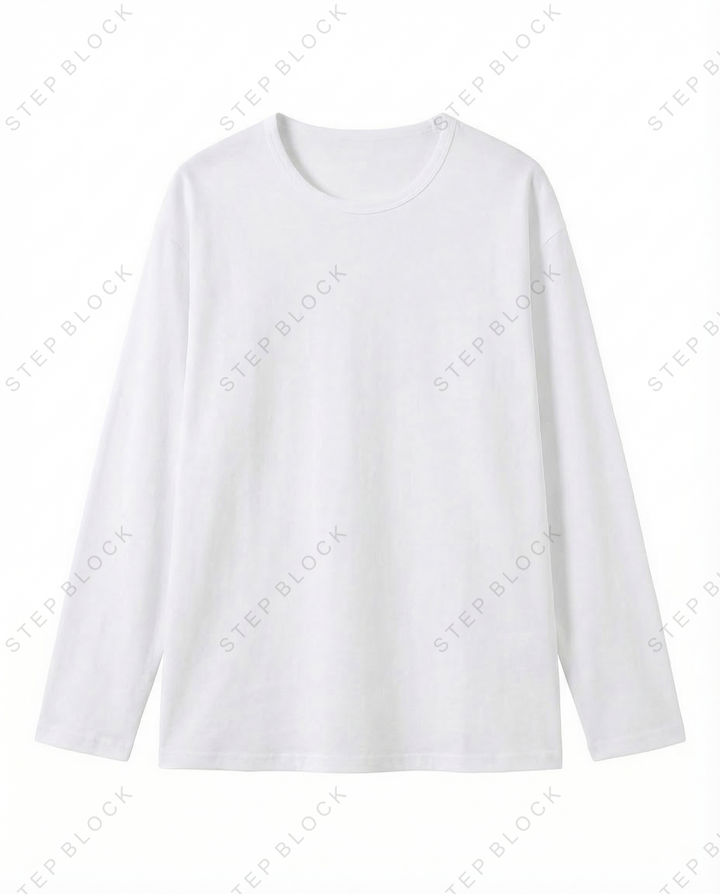 STEP BLOCK MT528 Raw Edge V-Neck Long-Sleeve Base Layer