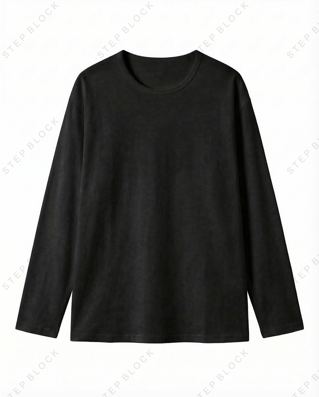 STEP BLOCK MT528 Raw Edge V-Neck Long-Sleeve Base Layer