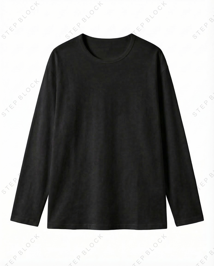 STEP BLOCK MT528 Raw Edge V-Neck Long-Sleeve Base Layer