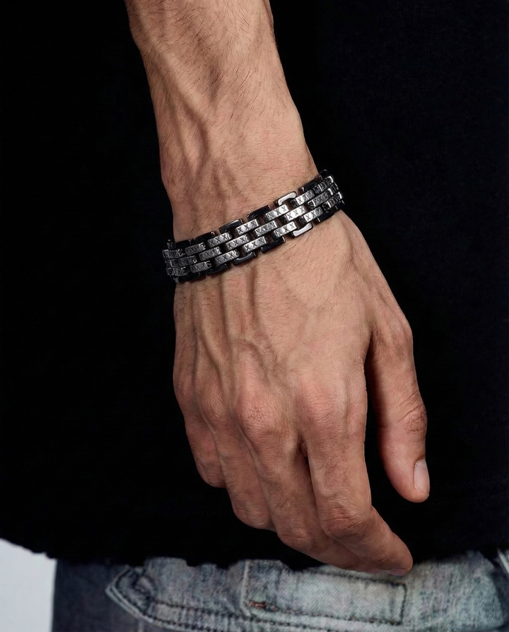 Lifestyle styling view of Chunky Chain Bracelet