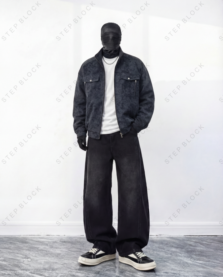 STEP BLOCK ST1013 Vintage Washed Work Jacket