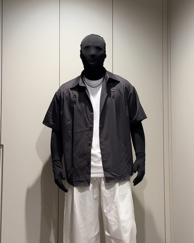 Layered Button T-Shirt
