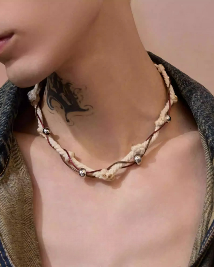Additional product image of Multi-style Gothic and Pearl Statement Necklace Set