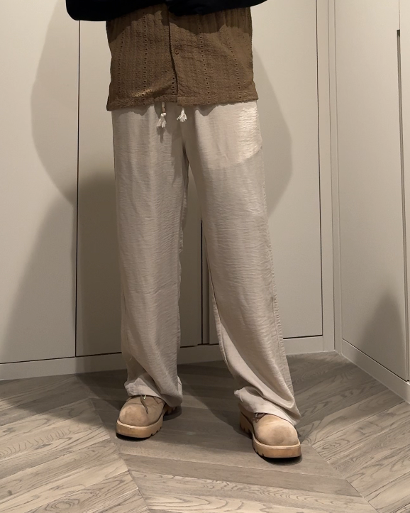 BRYNOR Wide Leg Linen Pants product photo