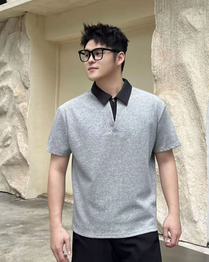 Close-up detail of Minimalist Polo Shirt