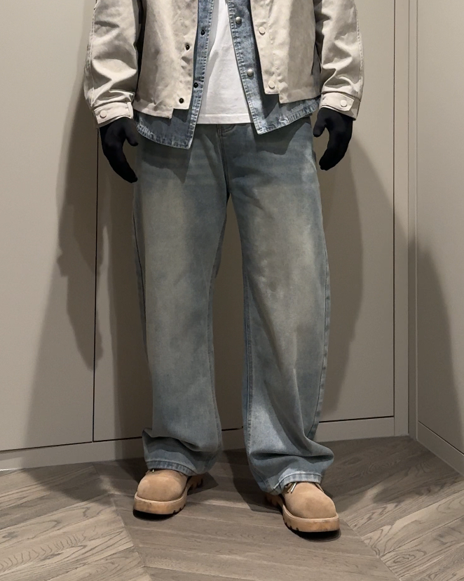 BRYNOR Vintage Washed Baggy Jeans product photo