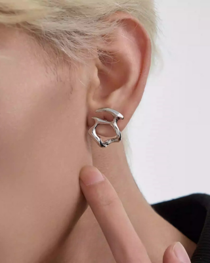Additional product image of Gothic Spiked and Minimalist Ear Cuff Set