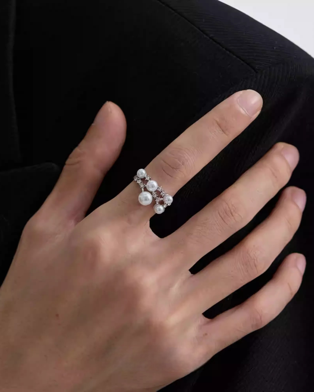 BRYNOR Gothic Statement Silver Plated Ring product photo