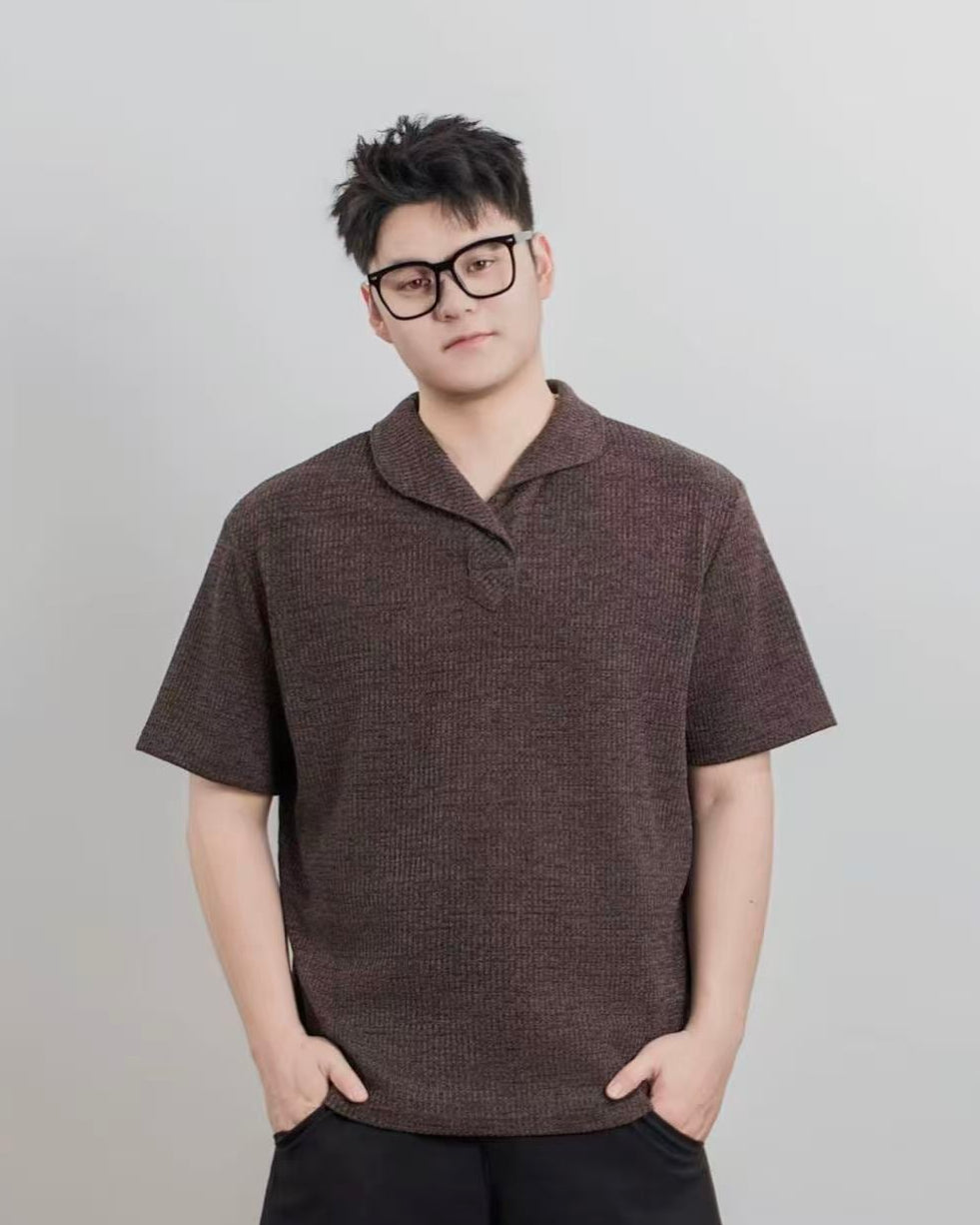 Side view of Relaxed Button-Up Shirt