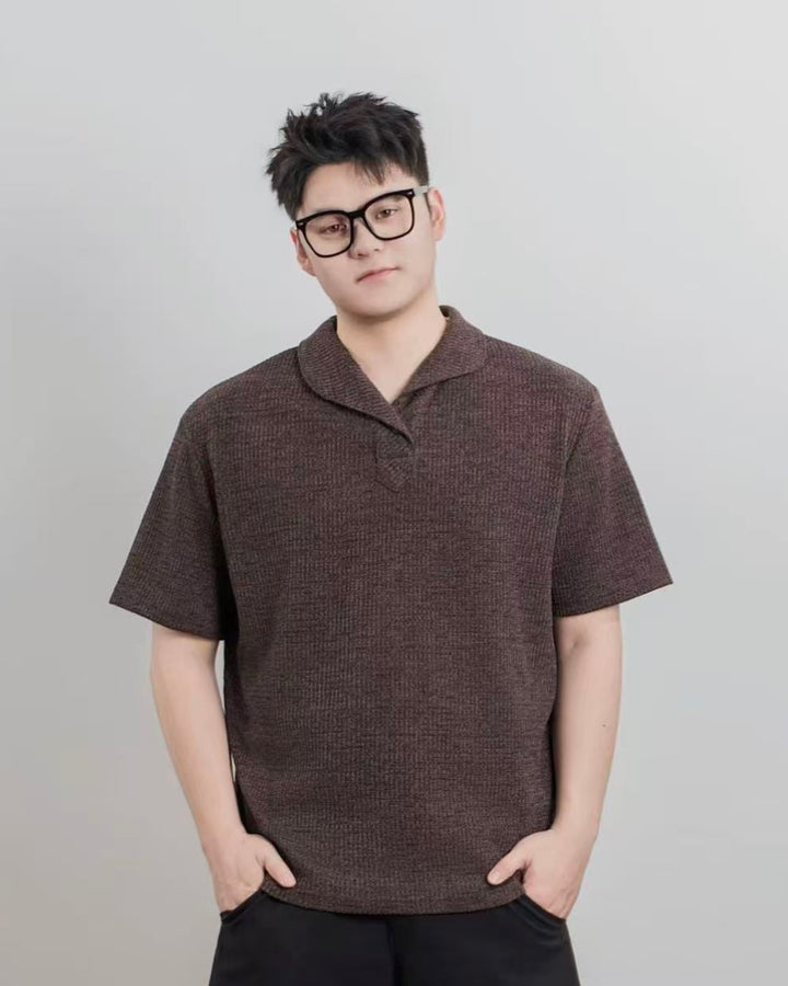 Side view of Relaxed Button-Up Shirt
