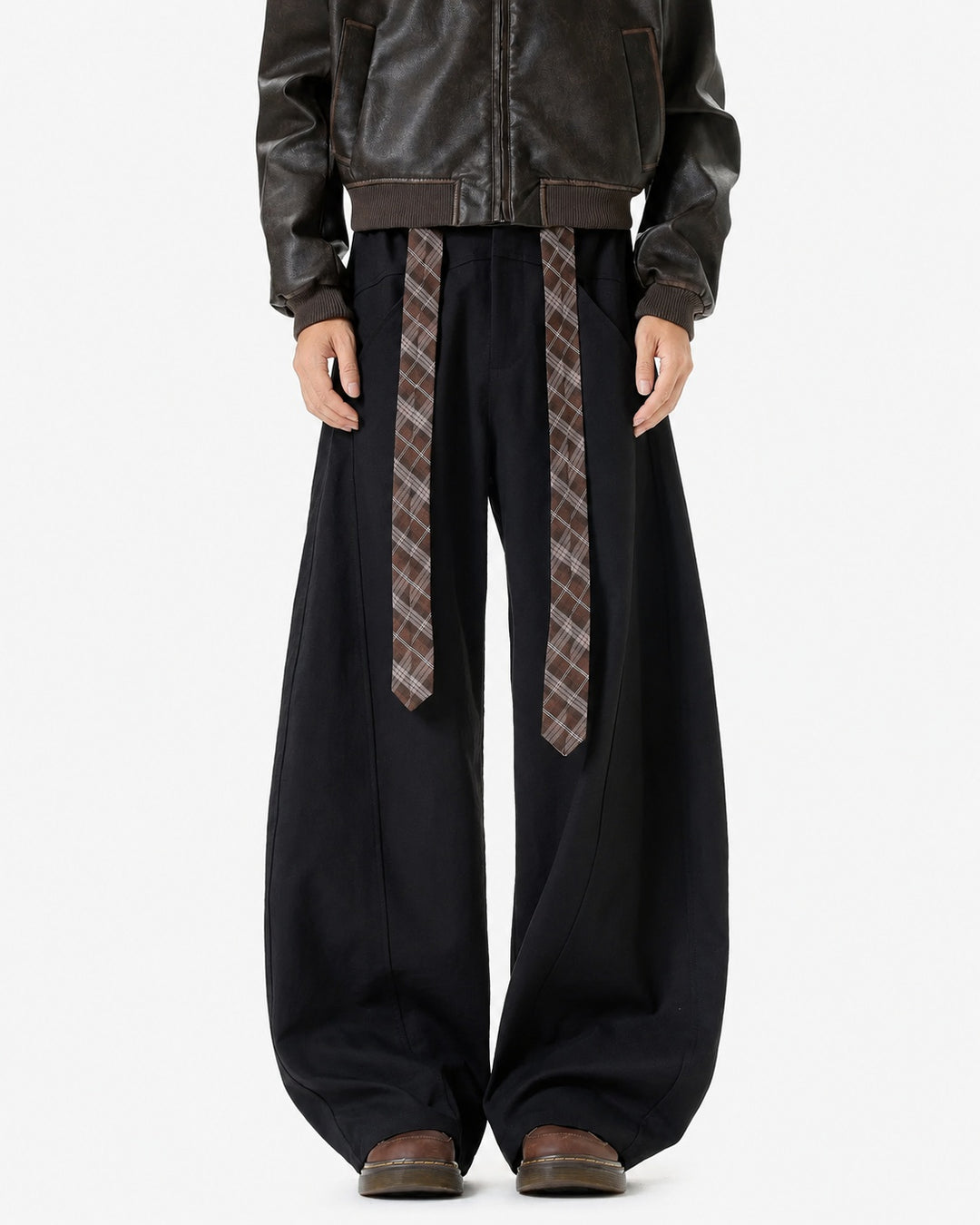 Additional product image of Belted Wide Leg Drape Pants