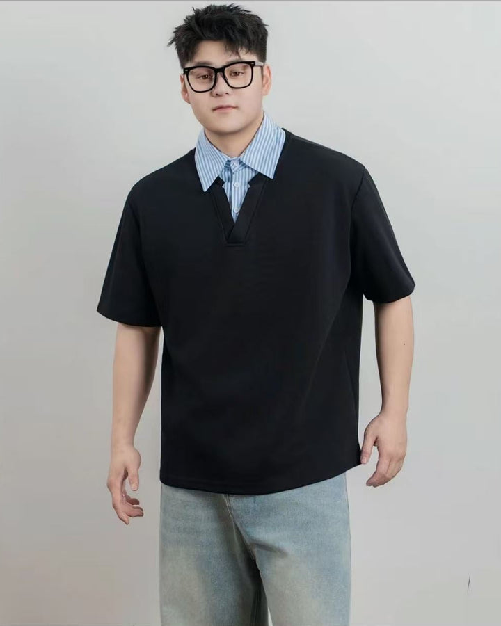 BRYNOR Contrast Collar Polo T-Shirt product photo