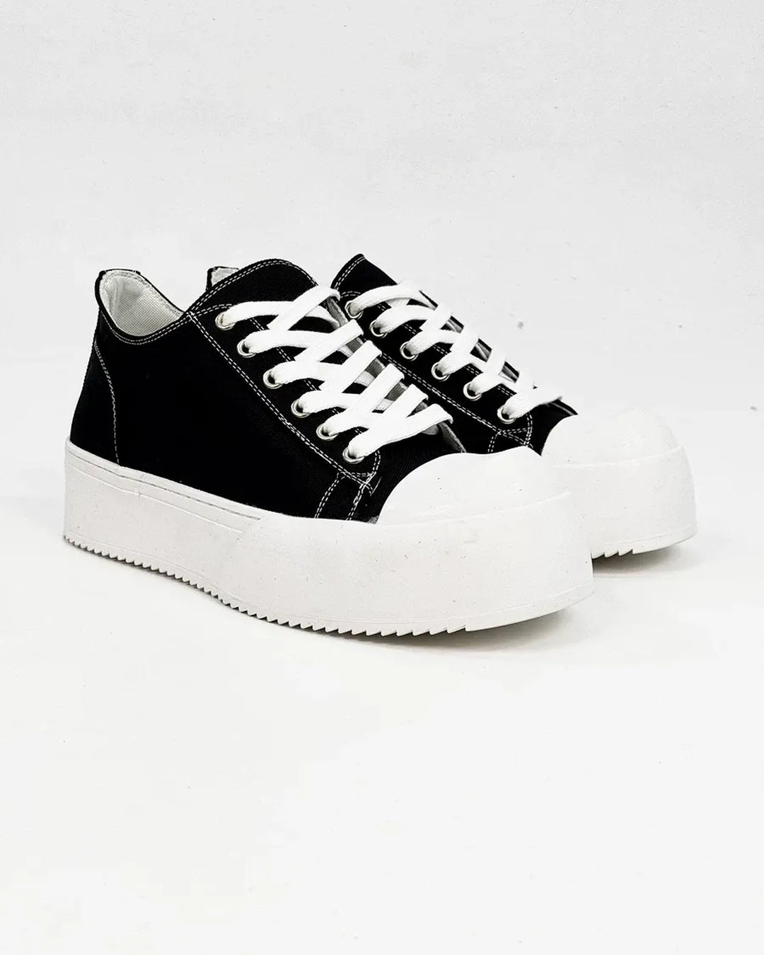 Additional product image of Black and White Chunky Platform Shoes