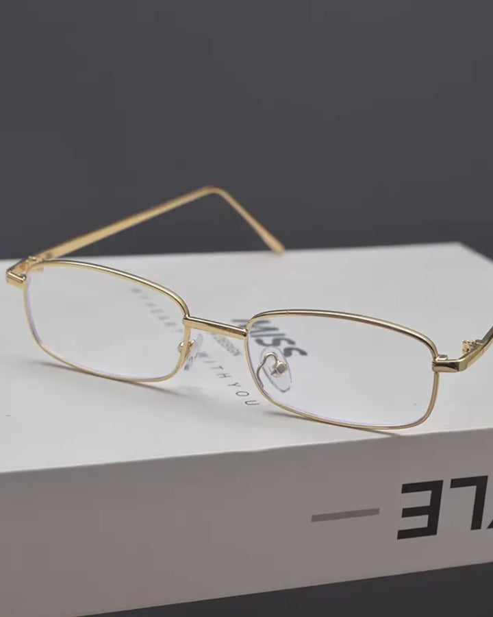 Front detail of Retro Rectangular Eyeglasses