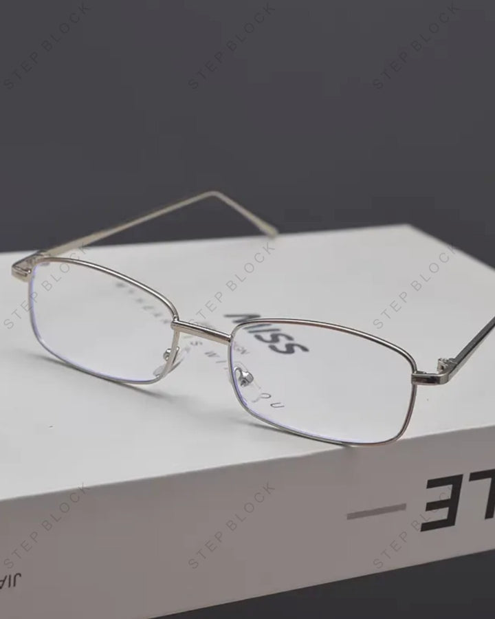 STEP BLOCK AC183 Retro Rectangular Eyeglasses 