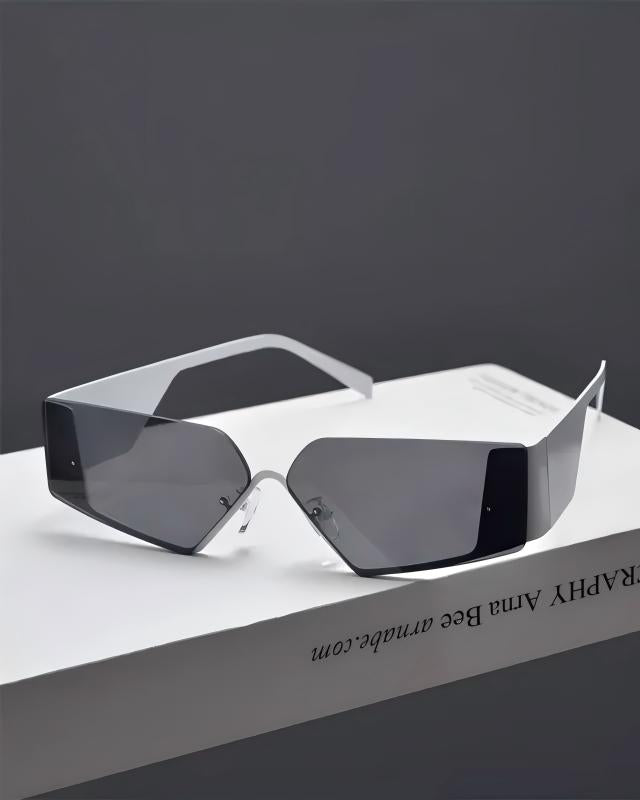 Front detail of Futuristic Wrap-Around Sunglasses