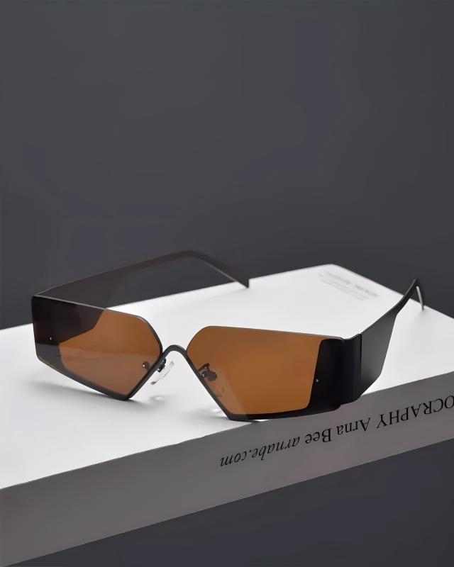 Close-up detail of Futuristic Wrap-Around Sunglasses