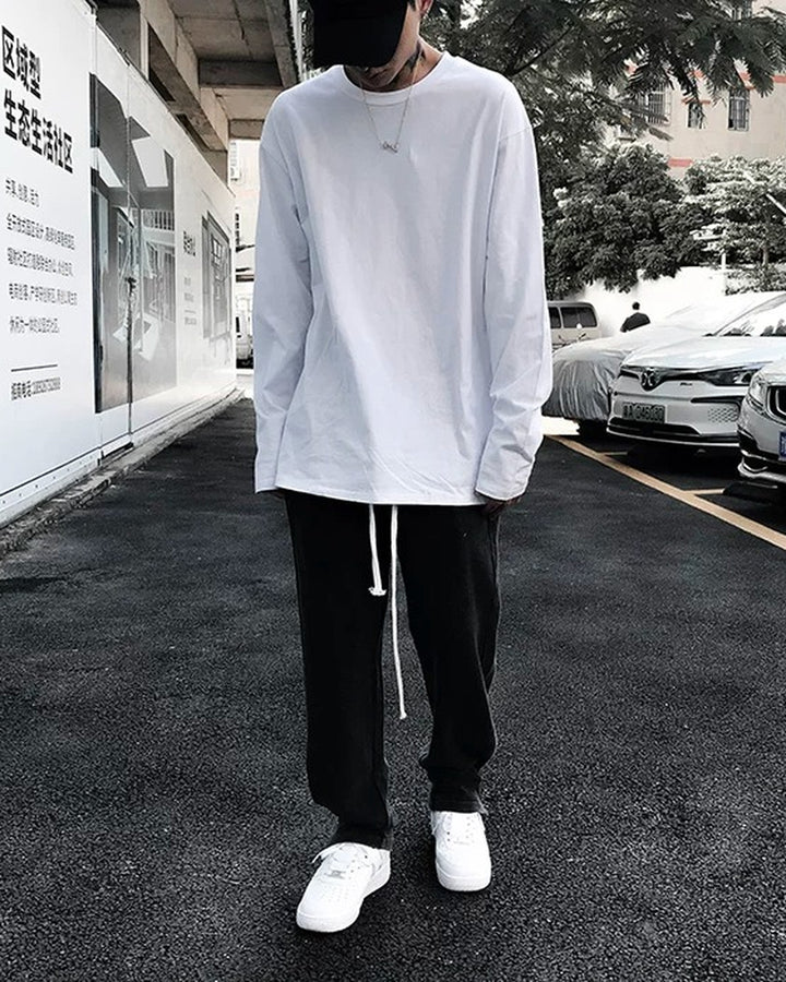 Additional product image of Raw Edge V-Neck Long Sleeve Base Layer
