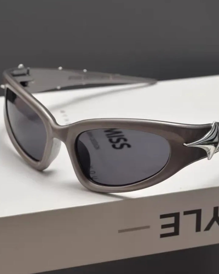 BRYNOR Slim Oval Y2K Sunglasses product photo