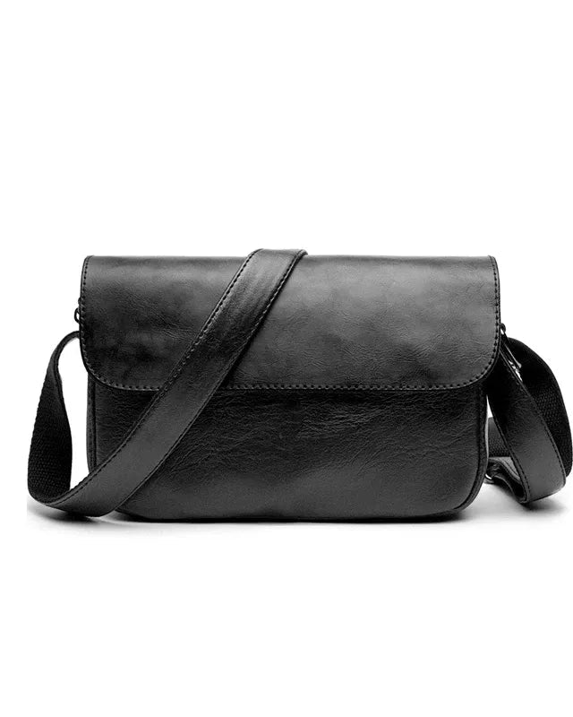 Additional detail view of Retro Minimalist Leather Crossbody Bag