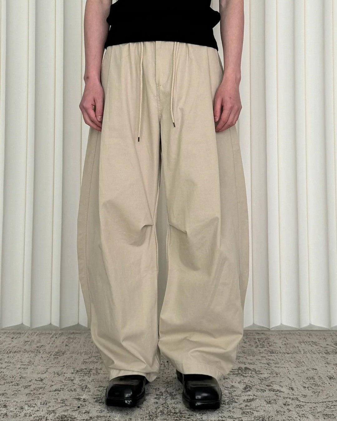 STEP BLOCK MT087 Baggy Balloon Cargo Pants - High-Street Utility Wear