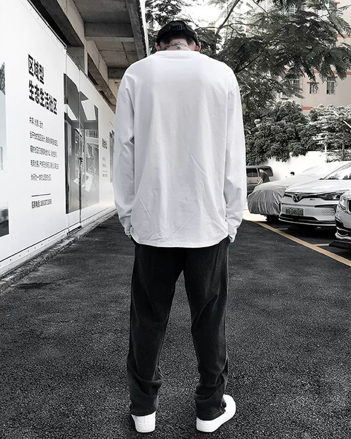 Additional product image of Raw Edge V-Neck Long Sleeve Base Layer